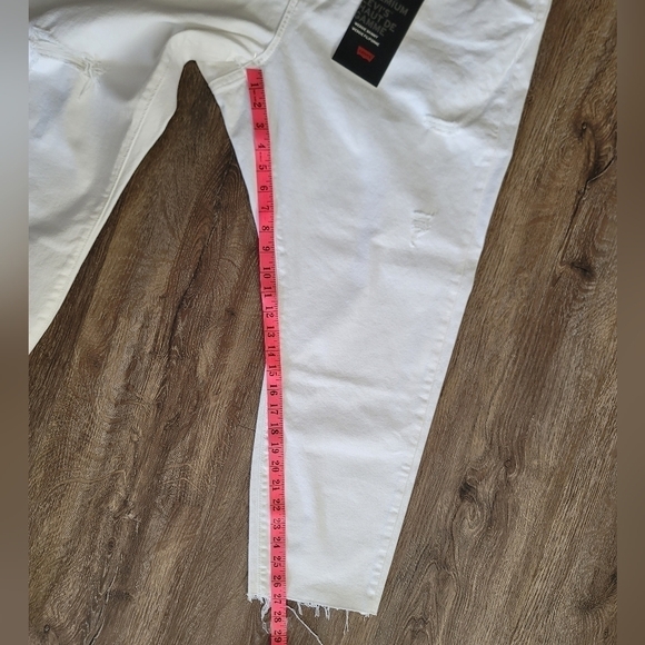 Levi's Plus White Jeans NWT 722 Wedgie Skinny #785 - Picture 15 of 16